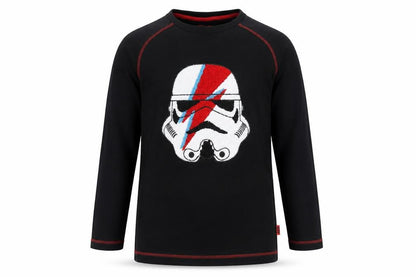 Marks and Spencer Boys Black Star Wars Stormtrooper Pyjama Top 11-12 Years
