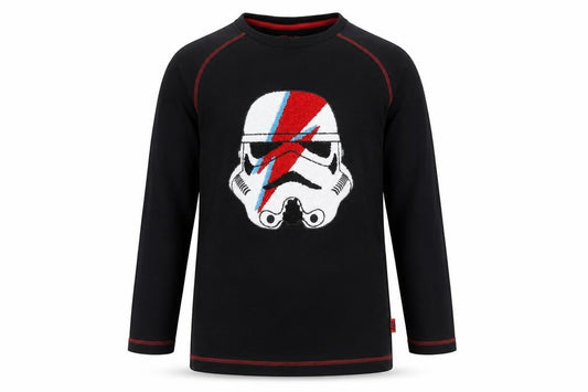 Marks and Spencer Boys Black Star Wars Stormtrooper Pyjama Top 11-12 Years