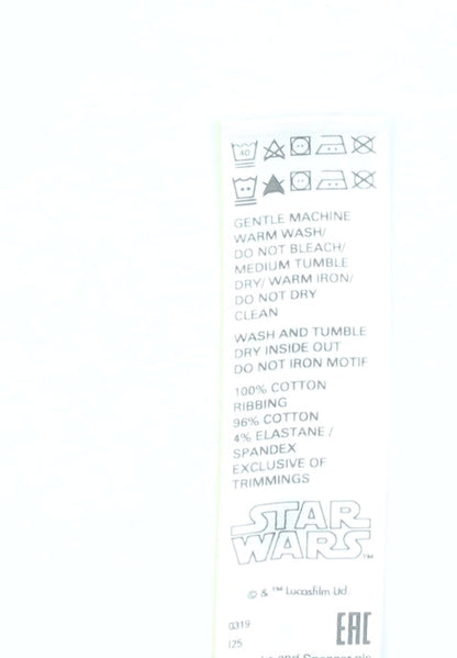 Marks and Spencer Boys Black Star Wars Stormtrooper Pyjama Top 11-12 Years