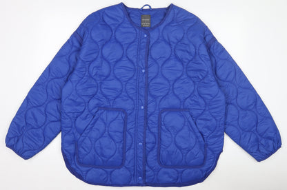 Primark Women’s Blue Quilted Lightweight Jacket L