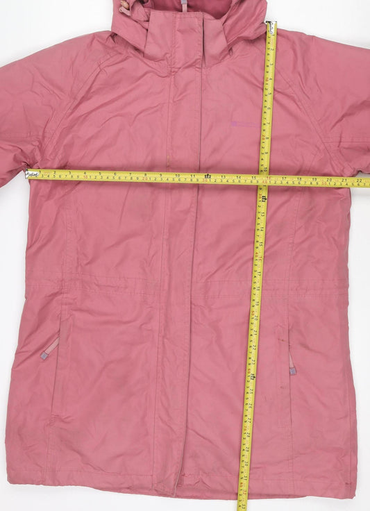 Mountain Warehouse Womens Pink Waterproof Long Jacket UK 16