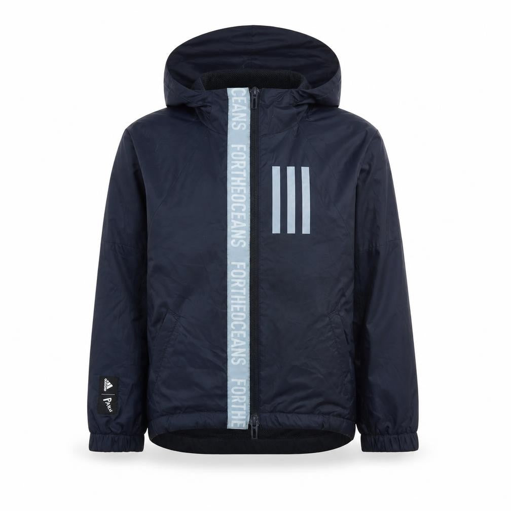Boys UK Size 4-5 Years adidas Blue Windbreaker Coat