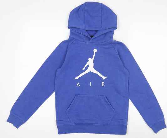 Boys UK Size 8-10 Years Nike Blue Pullover Hoodie