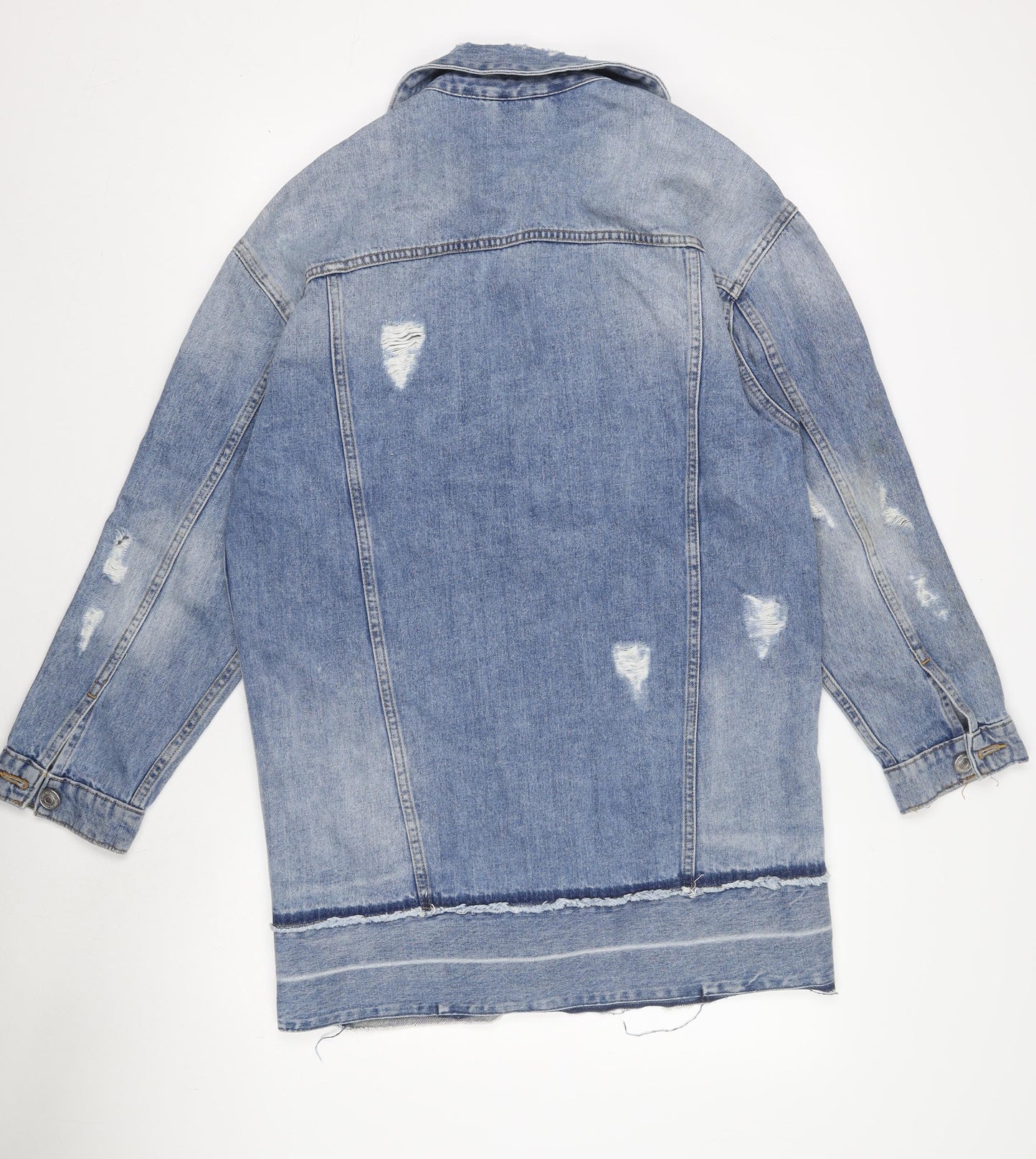 Womens UK Size S River Island Blue Denim Jacket