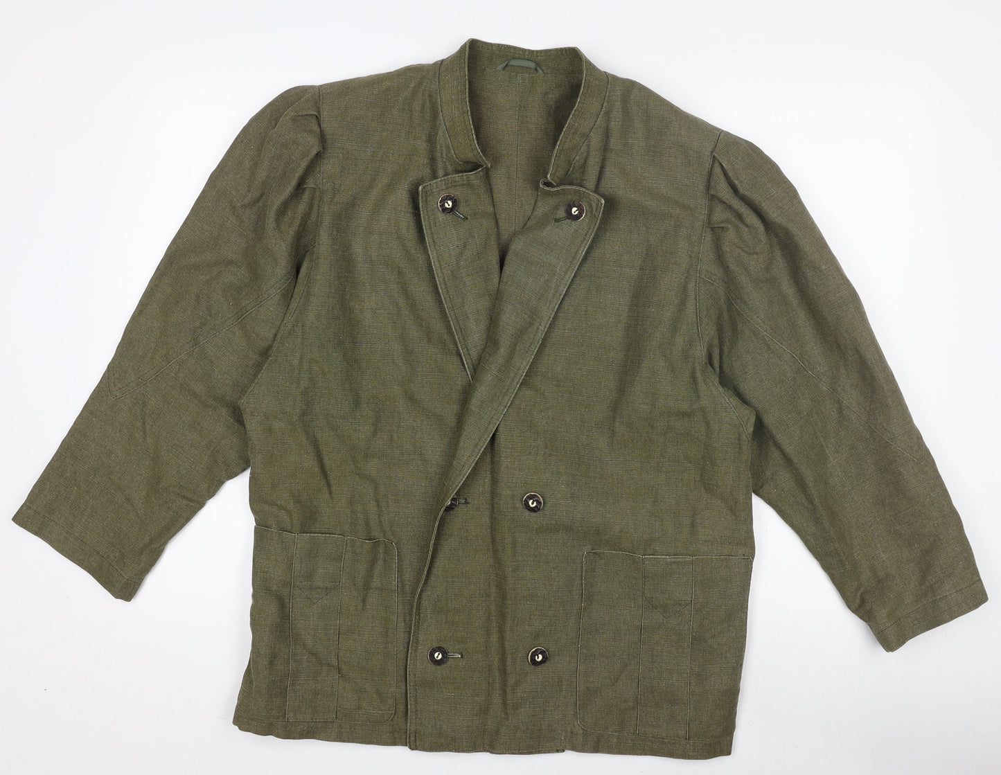 Womens UK Size 10 Qualitätsarbeit Green Military Jacket