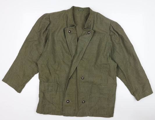 Womens UK Size 10 Qualitätsarbeit Green Military Jacket