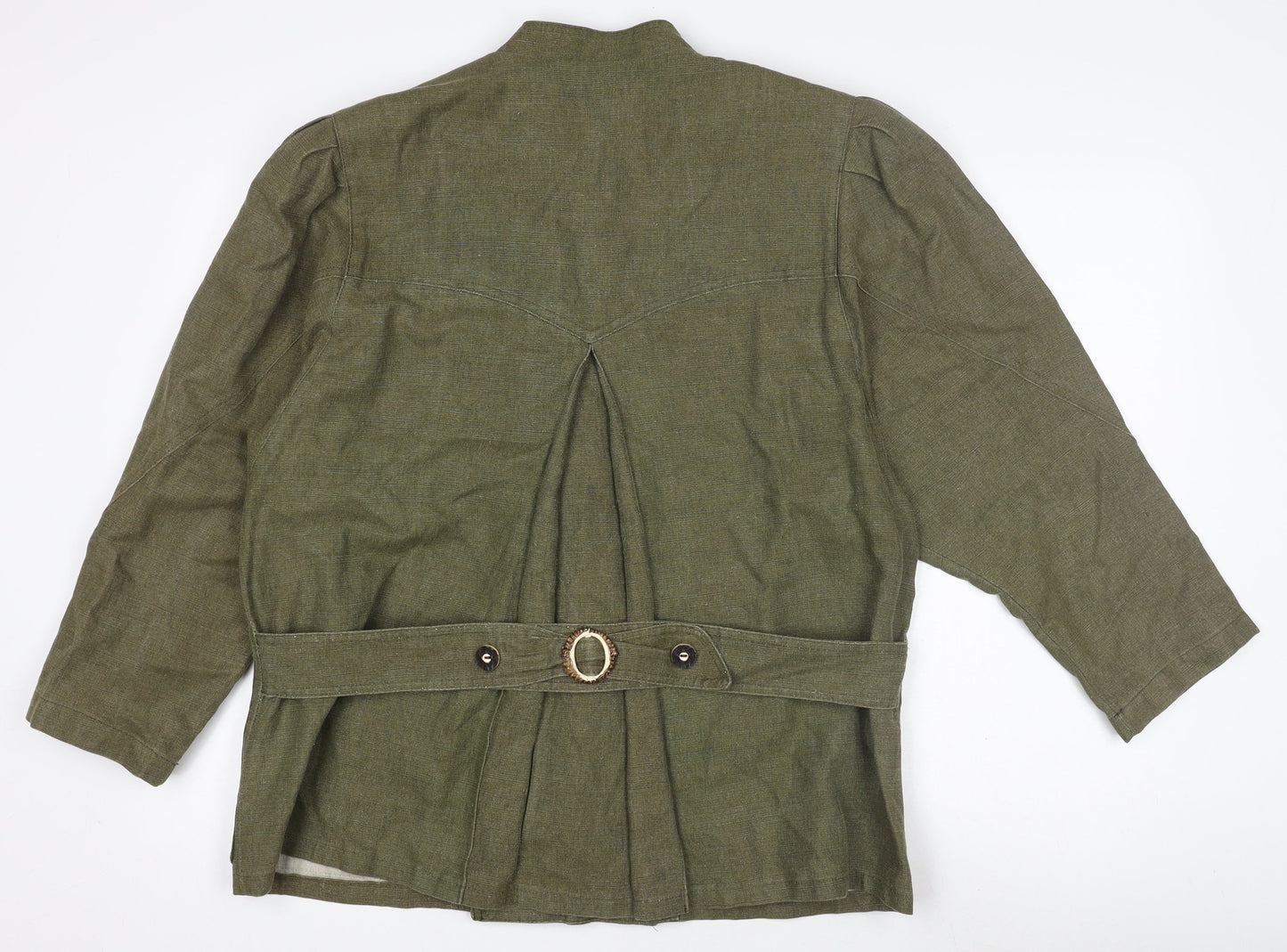 Womens UK Size 10 Qualitätsarbeit Green Military Jacket