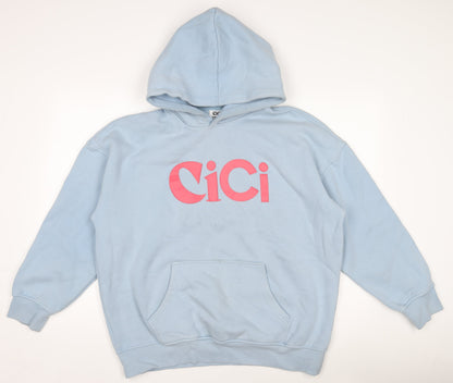 Womens UK Size L CiCi Loud & Proud Blue Pullover Hoodie