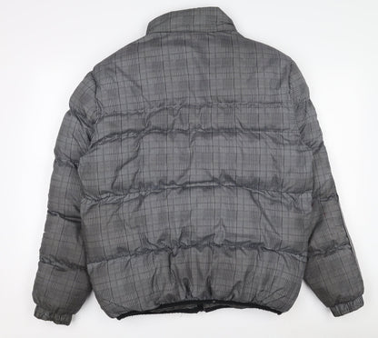 Mens UK Size M Brave Soul Grey Puffer Jacket