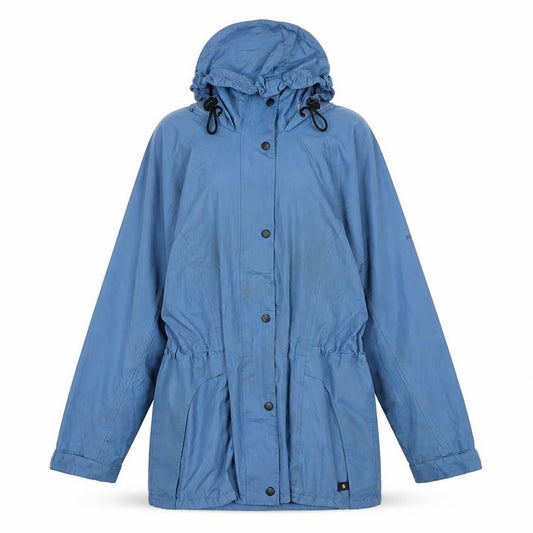 Regatta Women's Blue Waterproof Hooded Rain Jacket UK 12