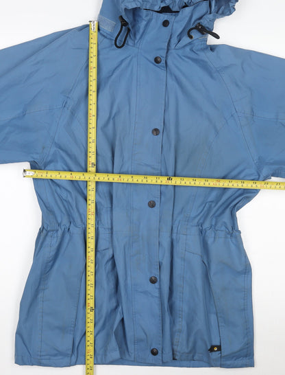 Regatta Women's Blue Waterproof Hooded Rain Jacket UK 12
