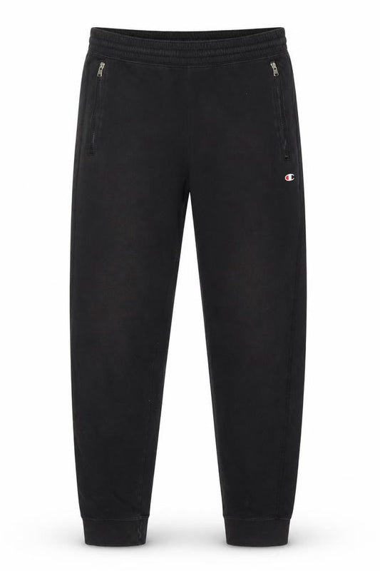 Mens UK Size S Champion Regular Fit Jogger Black Trousers