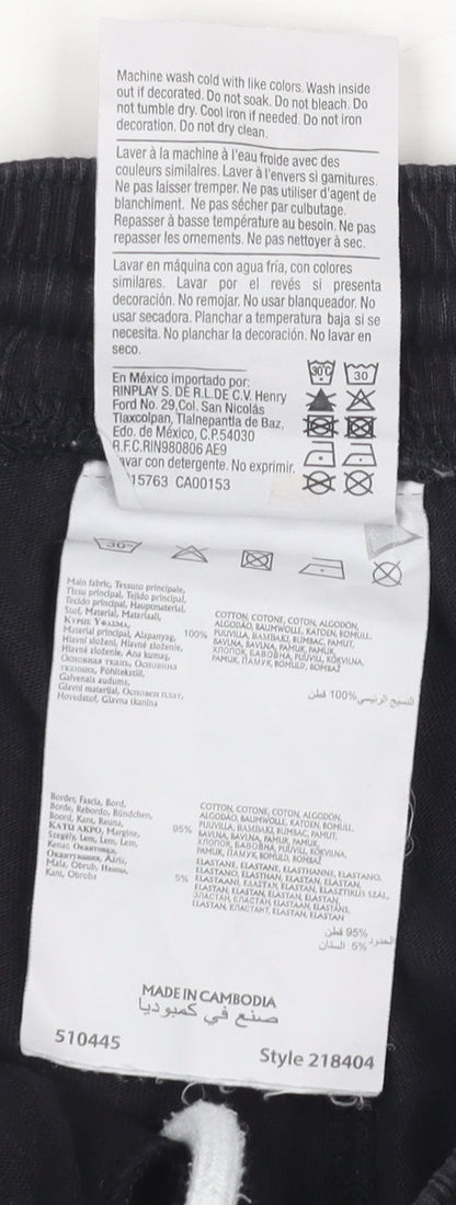 Mens UK Size S Champion Regular Fit Jogger Black Trousers