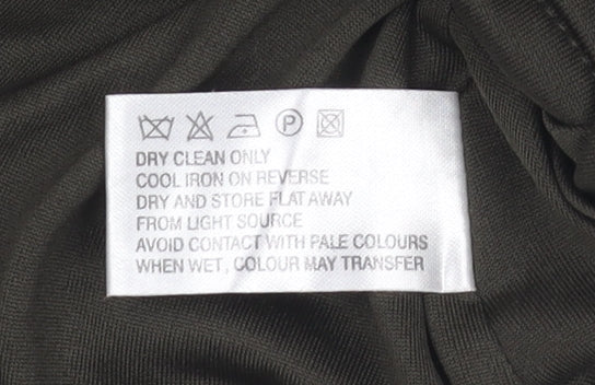 Coast Women's Green Wrap Jersey Sleeveless Blouse Size 12