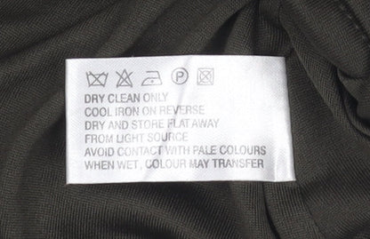 Coast Women's Green Wrap Jersey Sleeveless Blouse Size 12