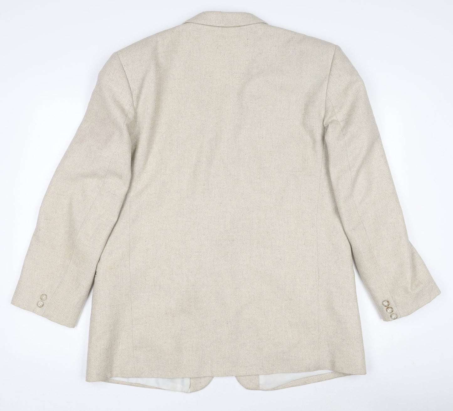 Mens UK Size 42 Littlewoods Stores Regular Beige Suit Jacket