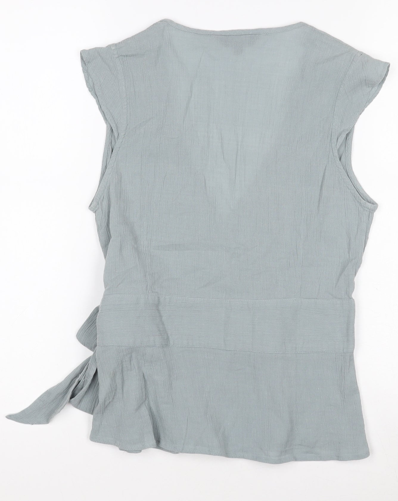 Womens UK Size M Great Plains Green Wrap Blouse