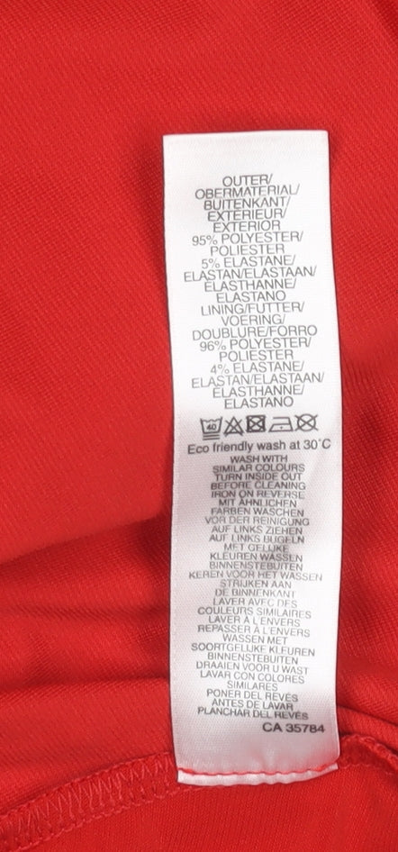 Alexon Women's Red Wrap V-Neck Sleeveless Blouse M