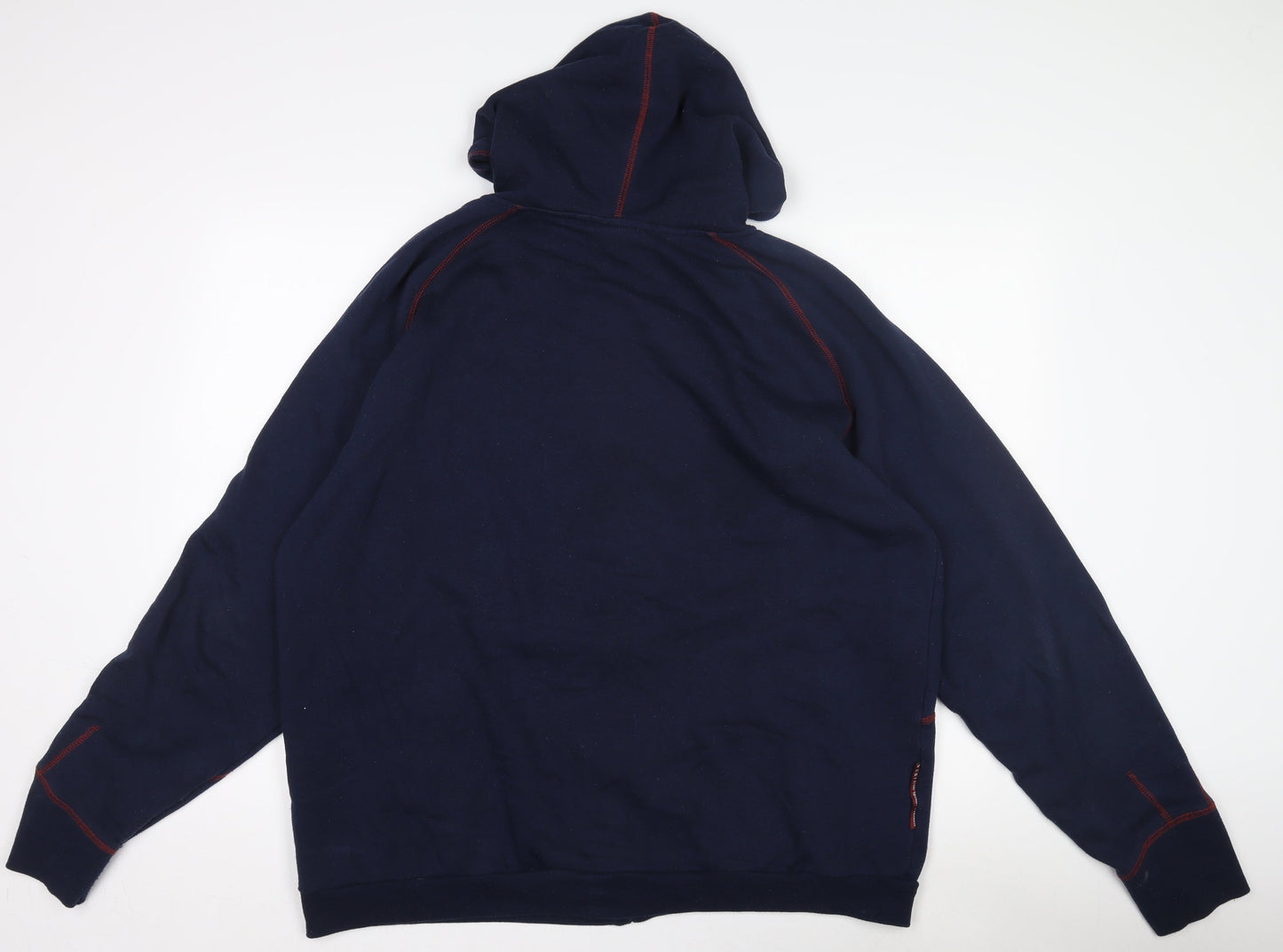 Umbro Men's Blue XL Track Jacket Hooded Full Zip Activewear