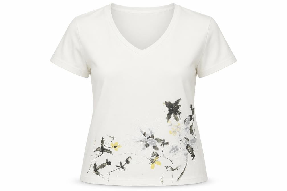 Womens UK Size M C.M.D White Basic T-Shirt