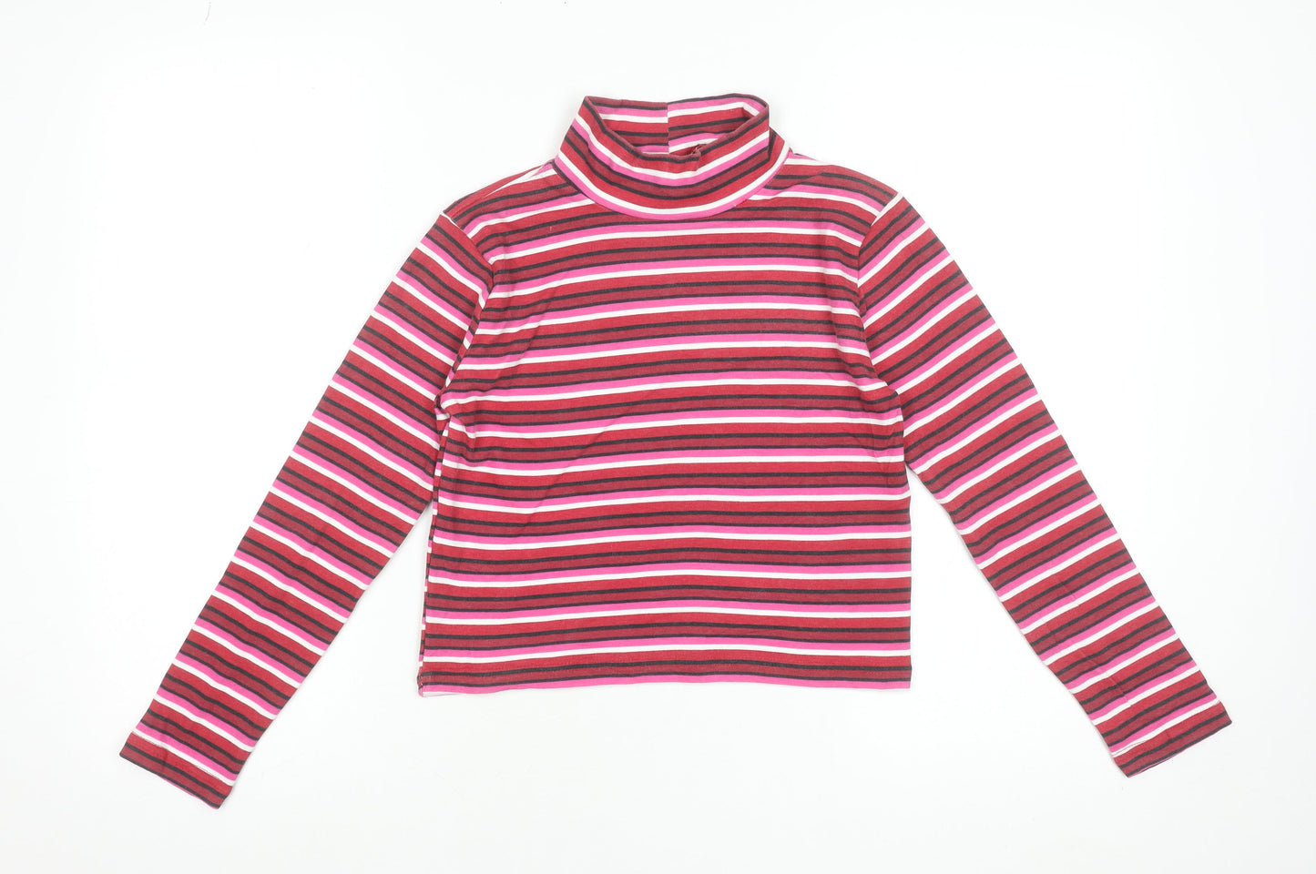 Womens UK Size M Beyond Retro Red Cropped T-Shirt