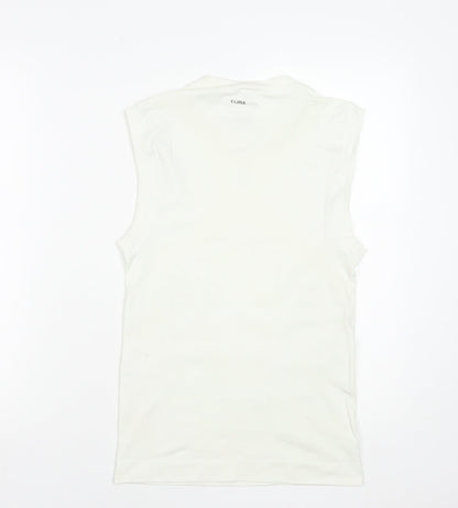 Adidas Women’s White Techfit Sleeveless Tank Top XL Climalite Activewear