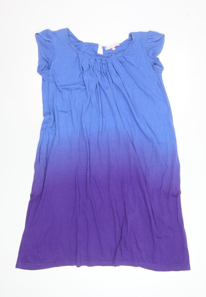 Jigsaw Girls Blue Purple Ombre Jersey T-Shirt Dress 12-13 Years