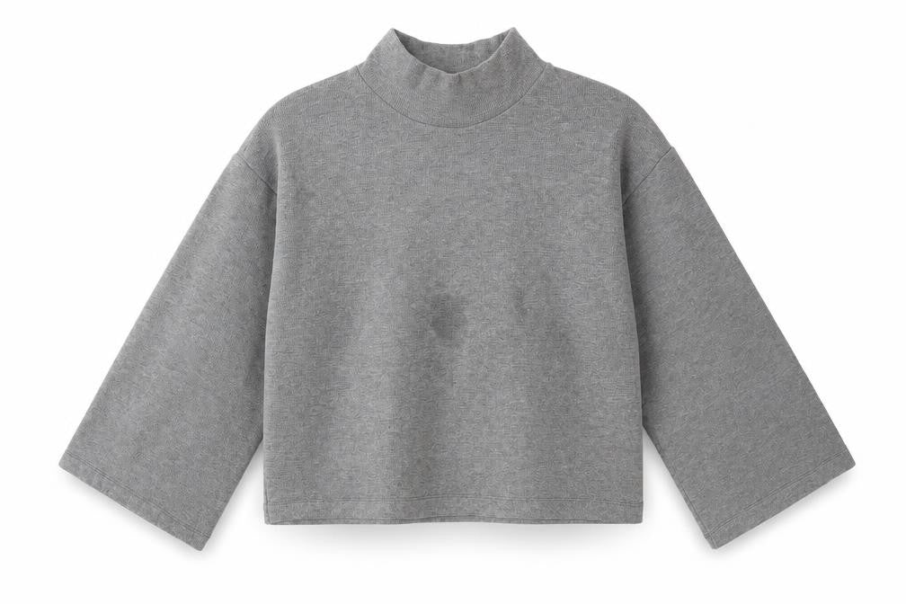 Womens UK Size S ASOS Design Grey Cropped T-Shirt