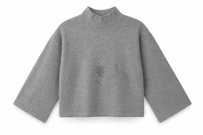 Womens UK Size S ASOS Design Grey Cropped T-Shirt