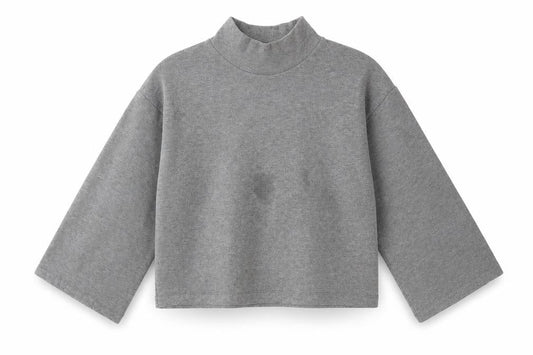 Womens UK Size S ASOS Design Grey Cropped T-Shirt
