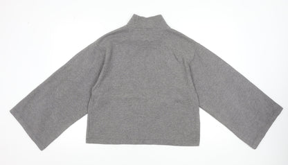 Womens UK Size S ASOS Design Grey Cropped T-Shirt