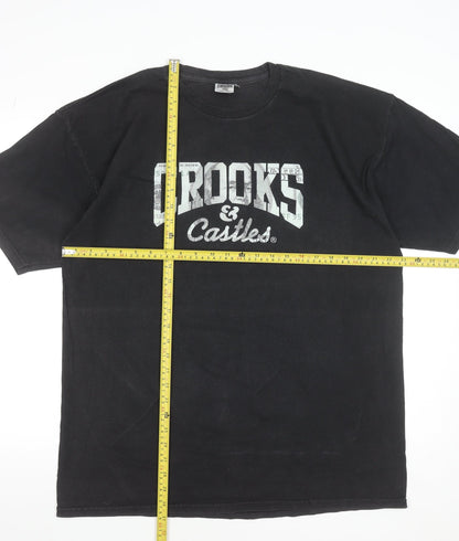 Mens UK Size XL Crooks & Castles Black  T-Shirt