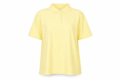 Womens UK Size M EWM Yellow Basic Polo
