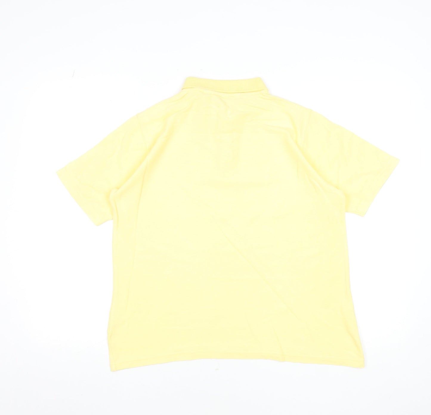 EWM Pure Classics Women's Yellow 100% Cotton Short Sleeve Polo Shirt M 14-16
