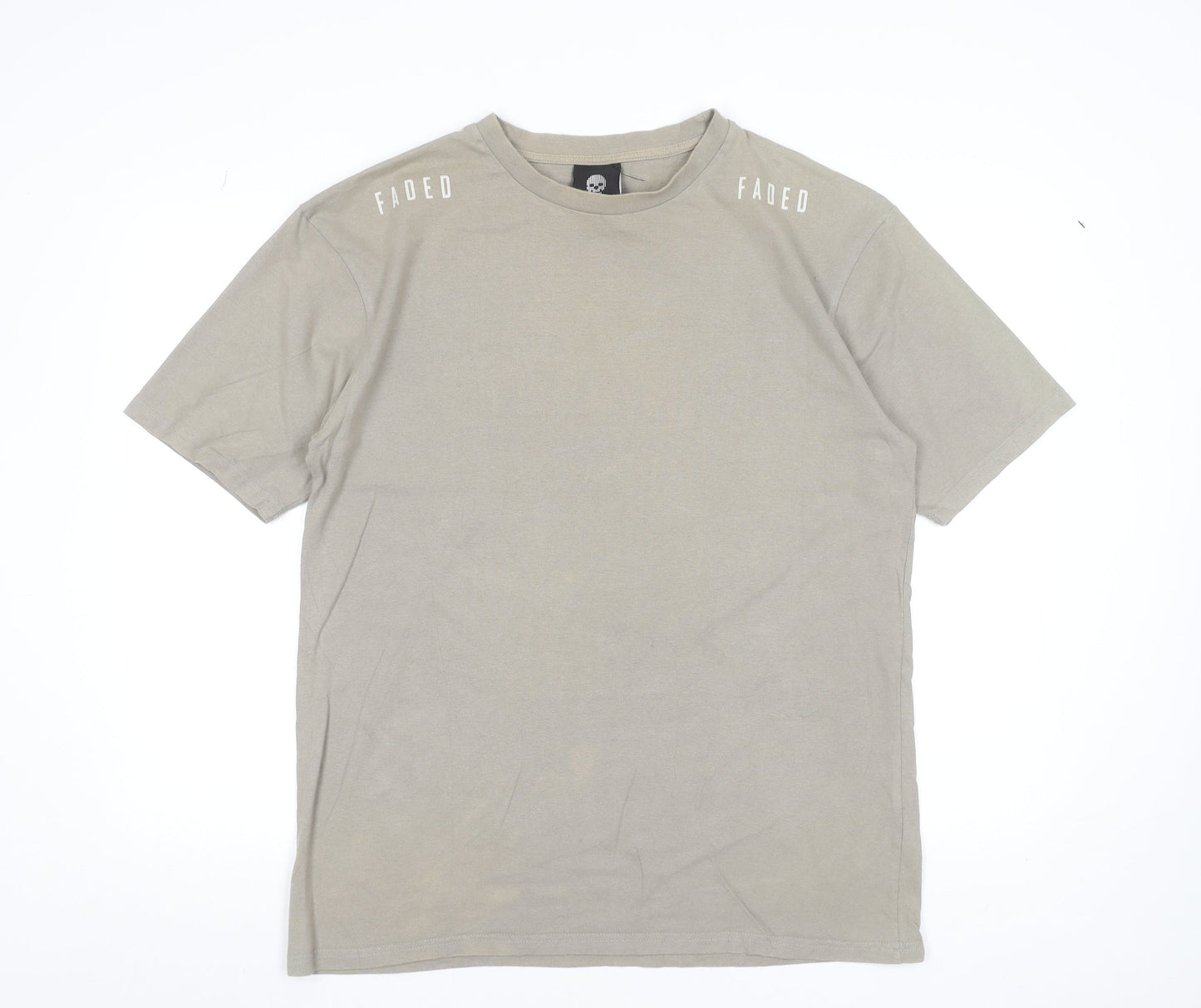 Mens UK Size M Faded Beige  T-Shirt