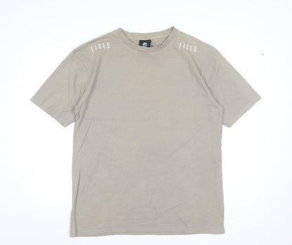 Mens UK Size M Faded Beige  T-Shirt