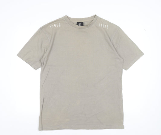 Mens UK Size M Faded Beige  T-Shirt