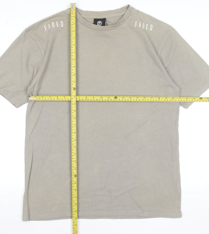 Mens UK Size M Faded Beige  T-Shirt