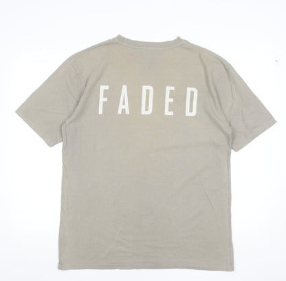 Mens UK Size M Faded Beige  T-Shirt