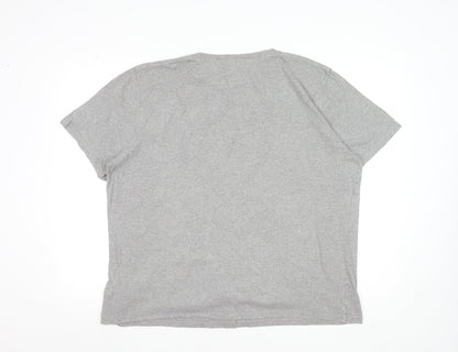 Rapanui Men’s Grey XL Organic Cotton Graphic Print T-Shirt