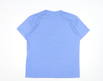 Landry’s Men’s Blue XL Crew Neck Funny Graphic T-Shirt