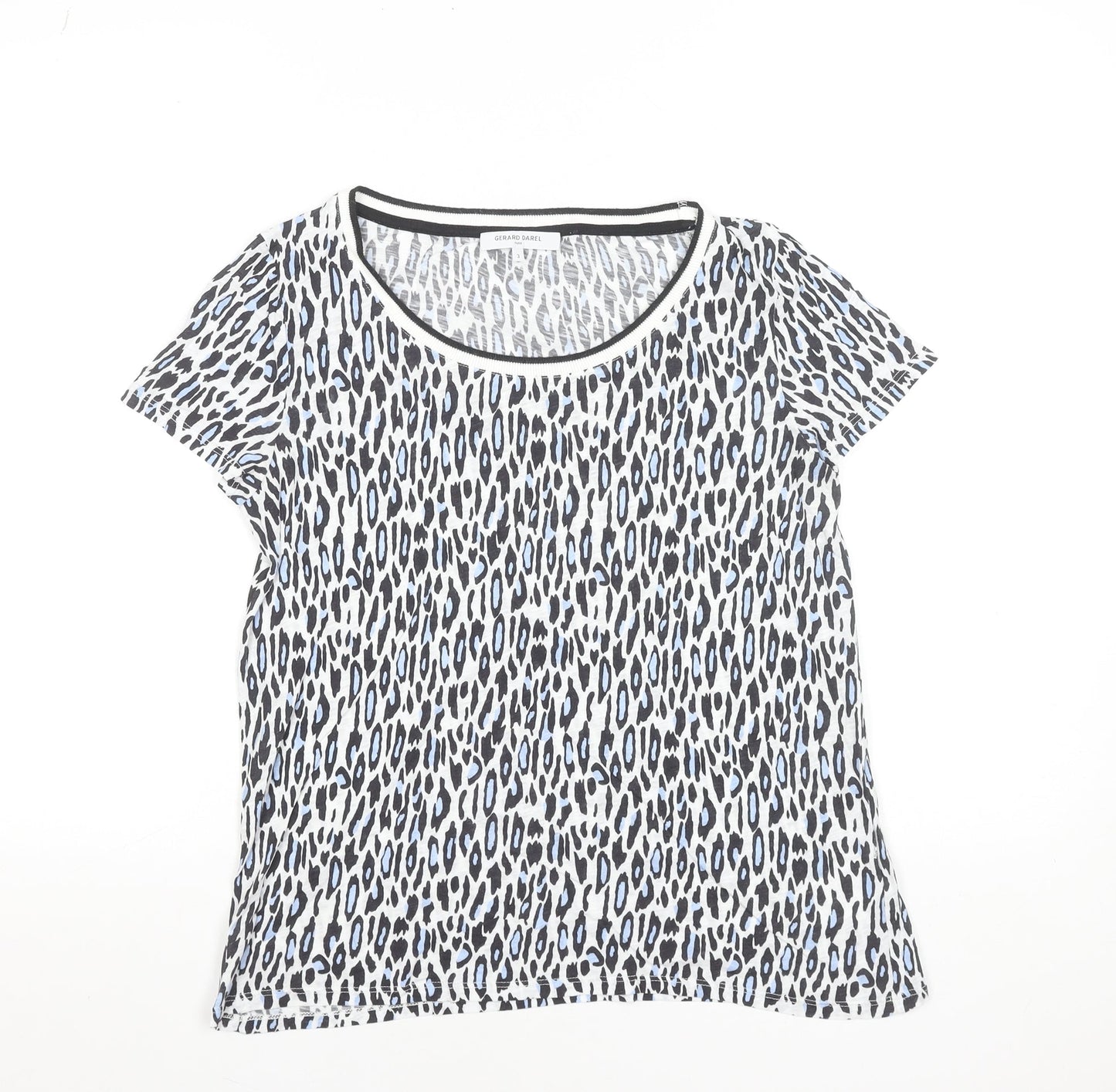 Womens UK Size 12 Gerard Darel Multicoloured Basic T-Shirt