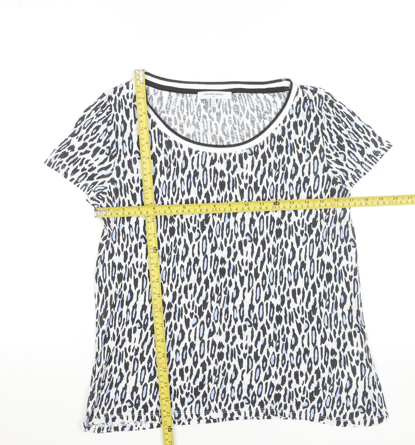 Womens UK Size 12 Gerard Darel Multicoloured Basic T-Shirt