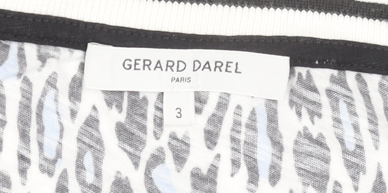Womens UK Size 12 Gerard Darel Multicoloured Basic T-Shirt