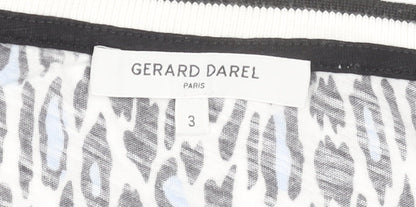 Womens UK Size 12 Gerard Darel Multicoloured Basic T-Shirt