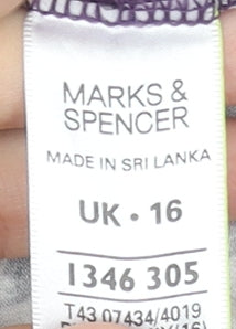 Womens UK Size 16 Marks and Spencer Multicoloured Tunic Blouse