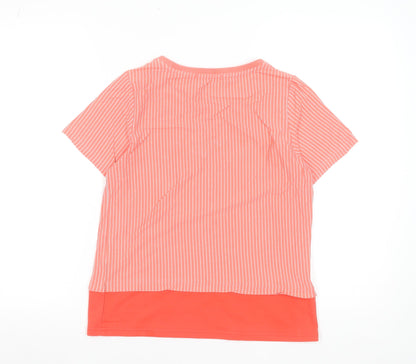 Womens UK Size S Voir Jeans Pink Basic T-Shirt