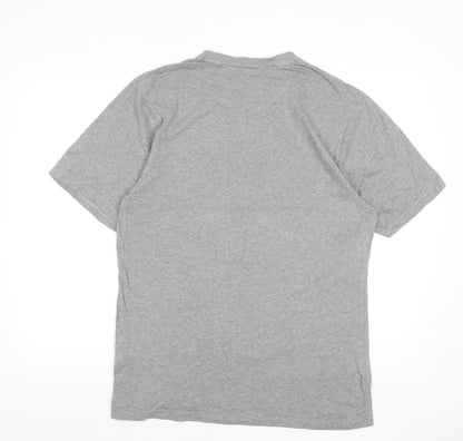 Peter Storm Men’s Grey Union Jack Graphic Cotton T-Shirt Size M