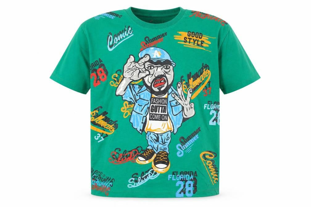 Boys UK Size 12 Years L.chicco Green Basic T-Shirt