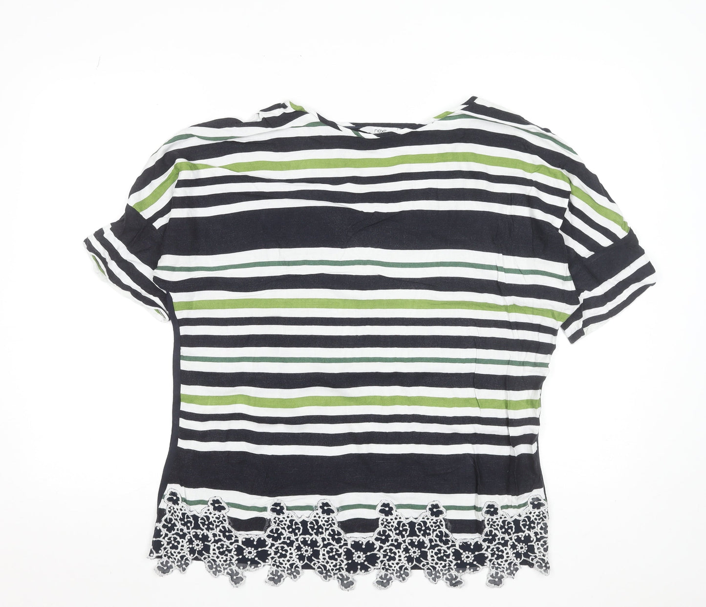 Womens UK Size 14 NEXT Multicoloured Basic Blouse